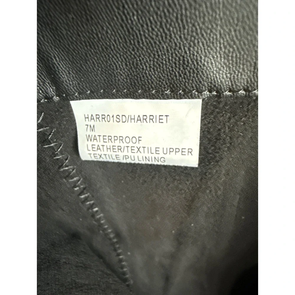 Blondo Womens Harriet Waterproof Zip Black Leather Stretch Knee High Boot Size 7
